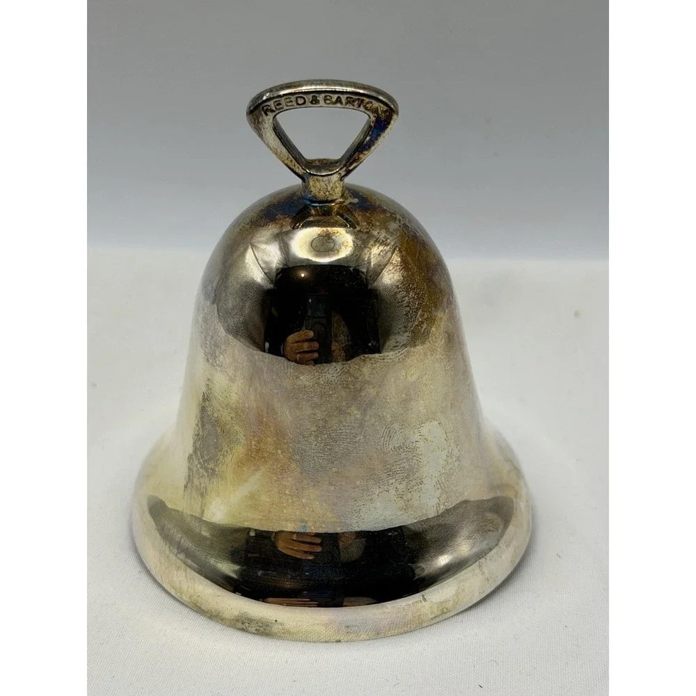 Vintage 2007 Reed & Barton Sliver Plated Christmas Bell Ornament